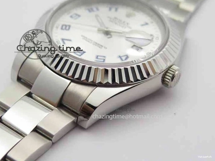 SS SA3136 Bracelet BP Silver 41mm Edition Blue DateJust Maker Arabic II Best 116334 SS On Dial 1231